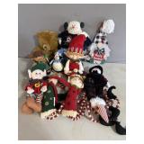 Christmas decoration, plush toys