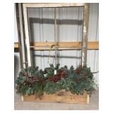 Holiday box with frame decoration