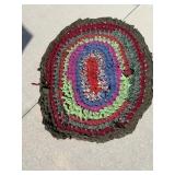 39"x32ï¿½ Antique Tied Knot Rug