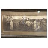 Antique Lithograph of the Gleaners