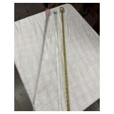 (3) Swirled Hand Blown Glass Canes