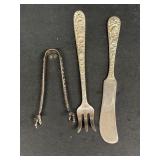(3) Kirk & Son Repousse Sterling Silver Pieces