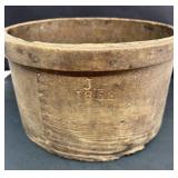 Early Grain Measure Initialed & Dated JP 1868