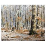 G. H. Baker / IN Artist Oil on Board -Winter Scene