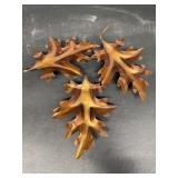 Decorative metal leaves
