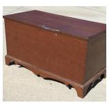 Early Blanket chest on Bracket Feet