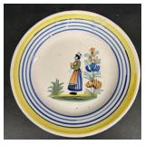 Henriot Quimper France Plate