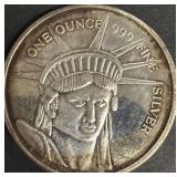 One Troy Ounce .999 Silver Coin