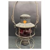 Pennsylvania Railroad Lantern Red Globe
