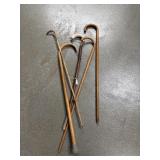 Wooden walking canes
