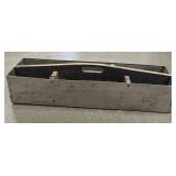 Vintage Metal & Wood Carrier