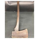 Antique Wood Lodge Axe