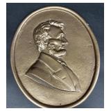 Iron Plaque of Abraham Lincoln