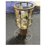 Candle holder and bottle