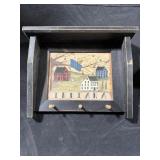 Indiana painted houses wall mount coat hooks