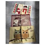 Owl and Christmas floor rugs