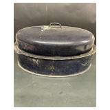 Blue enamel roaster