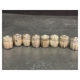 (8) Sterling Silver Individual Salt Shakers