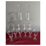 Candle wine glasses