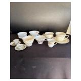 Tea, cups, and saucers, miscellaneous