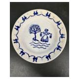 Poppy trail Swiss hand-painted decoration plate