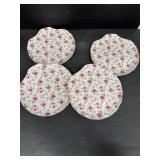 Lefton rose pattern plates