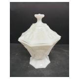 Milk, glass candy dish