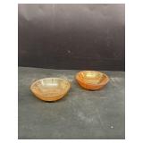 Carnival glass bowls