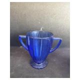 Cobalt blue sugar, dish