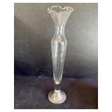 Sterling, silver bud vase