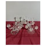 Glass candle holders