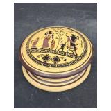 Grease antique wooden ring dish