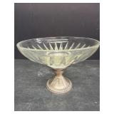 Sterling silver weighted compote