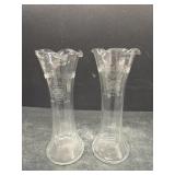 1925 grand Commander Knights Templar Bud vases