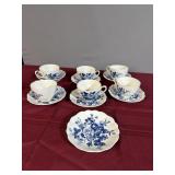 Meakin England, tea, cups, and saucers