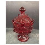 Candy red coin dot candy dish