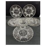 Federal glass star, fruit, pattern plates