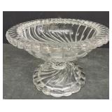 Decorative glass compote