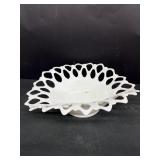 Milk, glass Web bowl