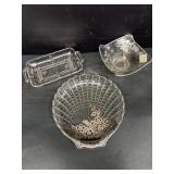 Silver overlay dishes