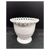 Milk, glass vase