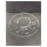Clear glass platter