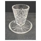 Glass match holder with match receiver