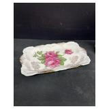 Decorative pink rose tray
