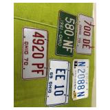 Ohio license plates (4) matched sets 1961 1969