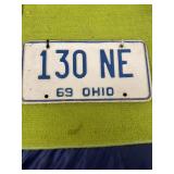 1969 Ohio match set of license plates