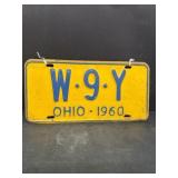 1960 matched set Ohio license plate plates