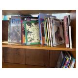 Miscellaneous books, elephants dinosaurs, frogs,