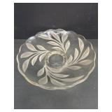 Heavy glass bowl