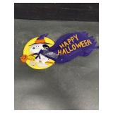 Snoopy happy Halloween plaque-blue piece is loose